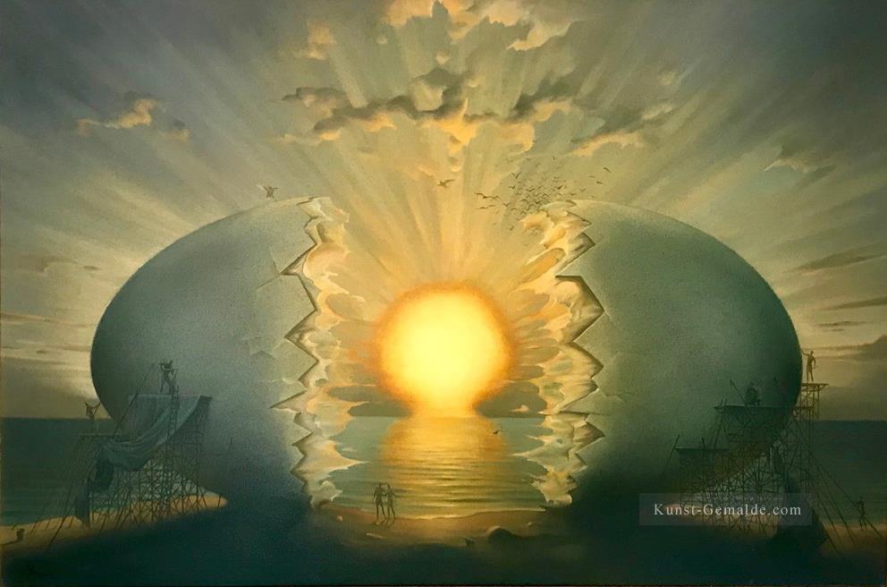 Sonnenaufgang am Ozean II Surrealismus Ölgemälde